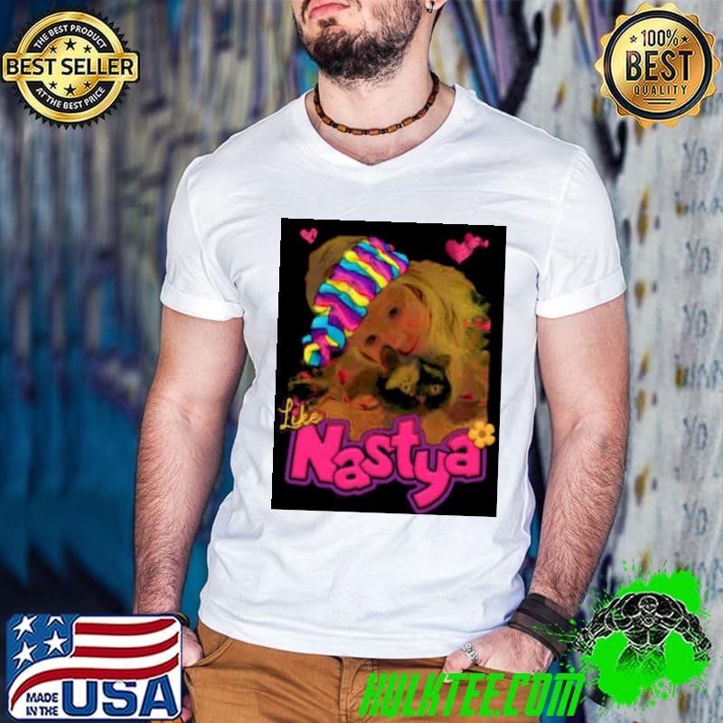Nastya With Cat Like Nastya Youtube Guys V Neck