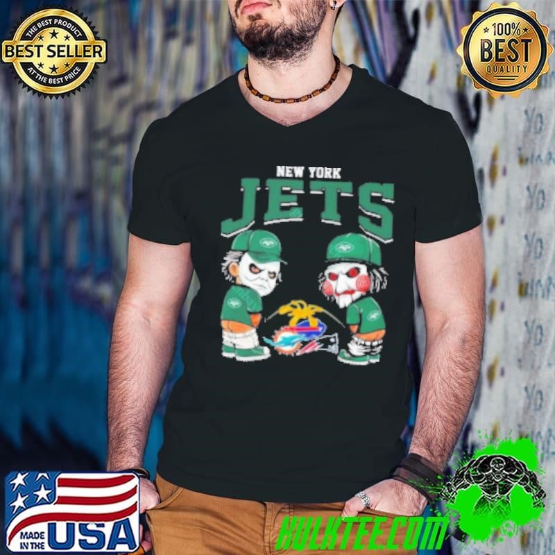 New York Jets NFL Halloween Peeing Guys V Neck