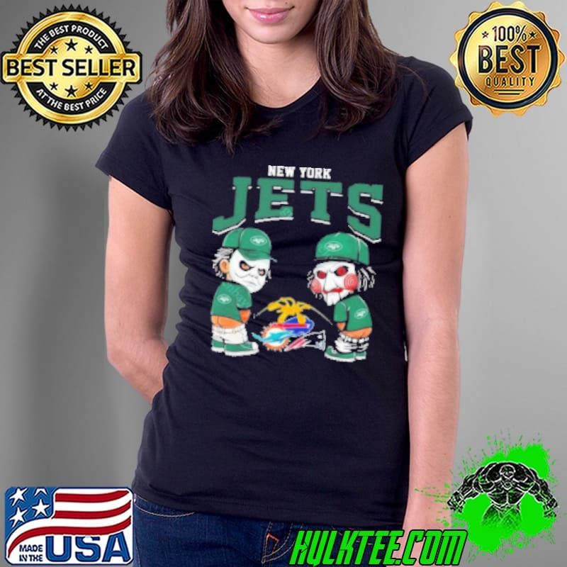 New York Jets NFL Halloween Peeing Ladies Tee