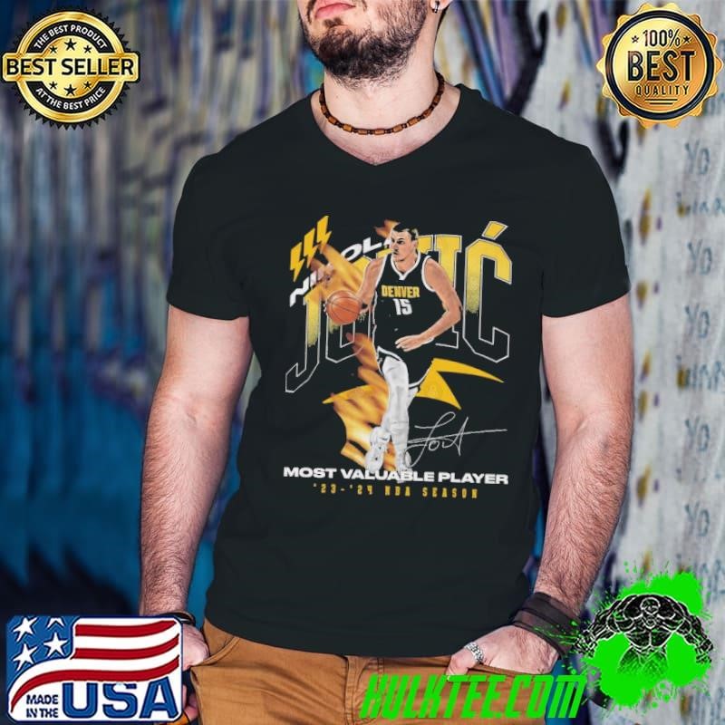Nikola Jokic Denver 2024 NBA MVP Award Signature T-Shirt