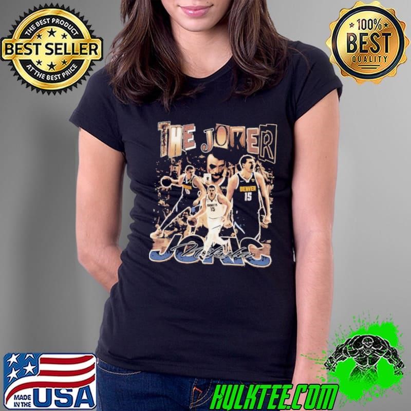 Nikola Jokic Serbian professional basketball player Vintage Collage Ladies Tee