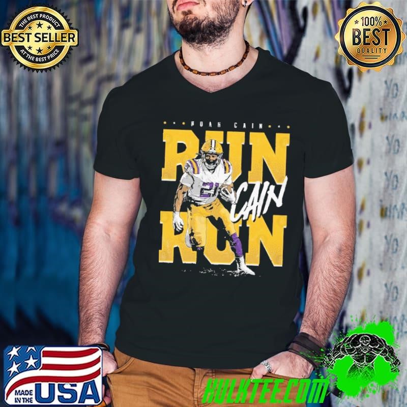 Noah Cain American football running back College Run Cain Run T-Shirt