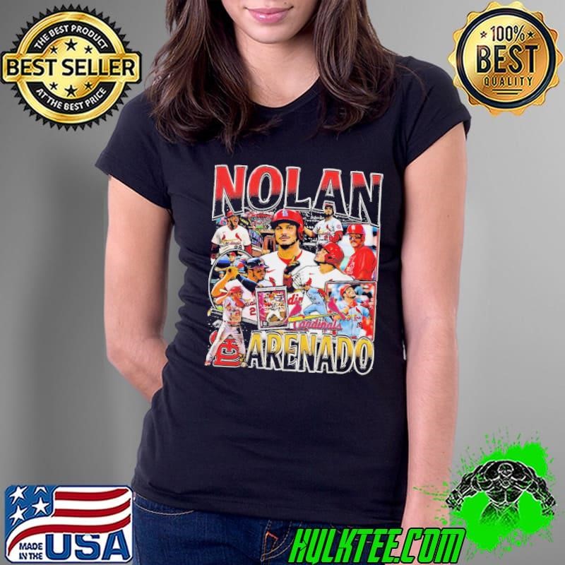 Nolan Arenado American professional baseball third baseman Vintage Bootleg Ladies Tee