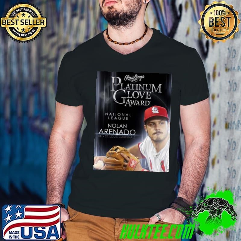 Nolan Arenado St.Louis Cardinals rawlings platinum glove award national league shirt