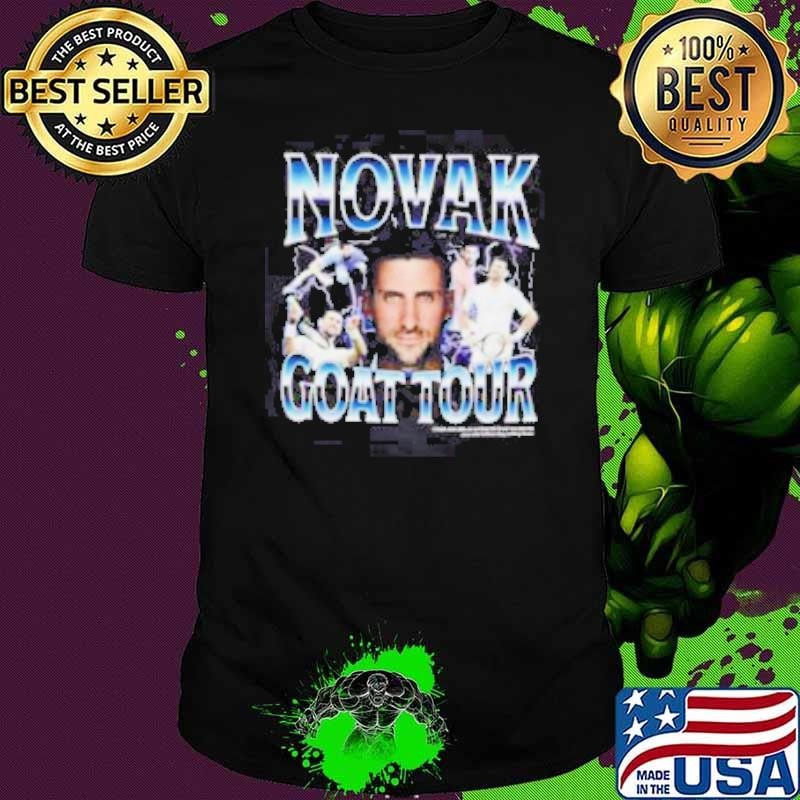 Novak Djokovic Bootleg Novak goat tour shirt