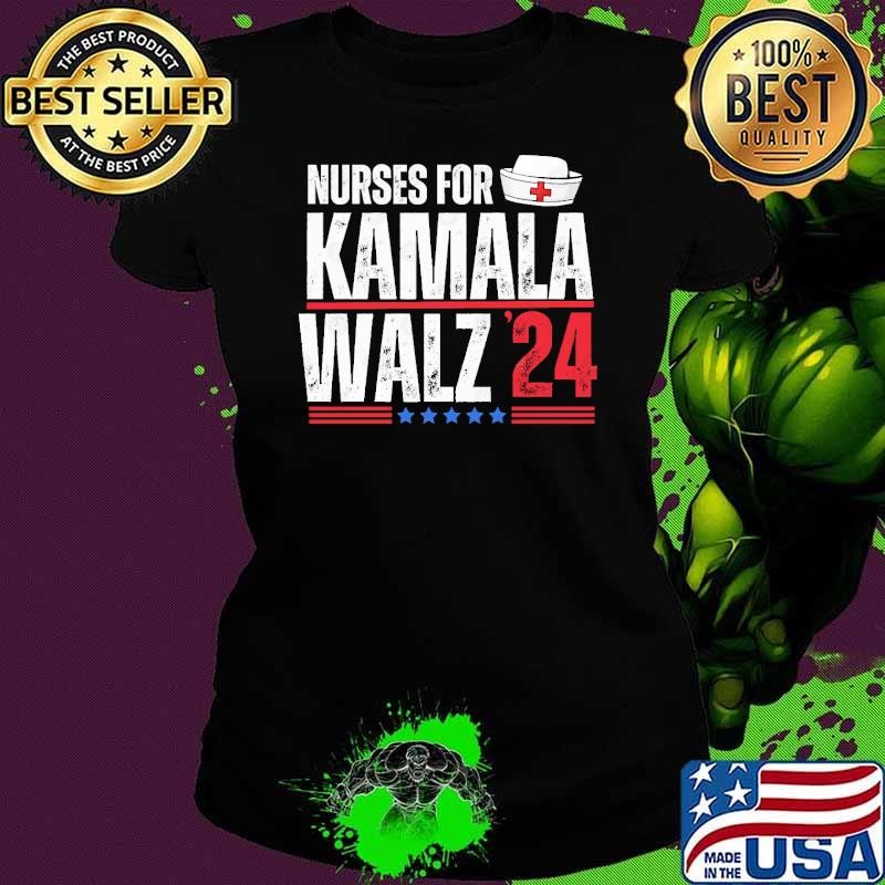 Nurses for kamala harris Walz 2024 election stars T-Shirt