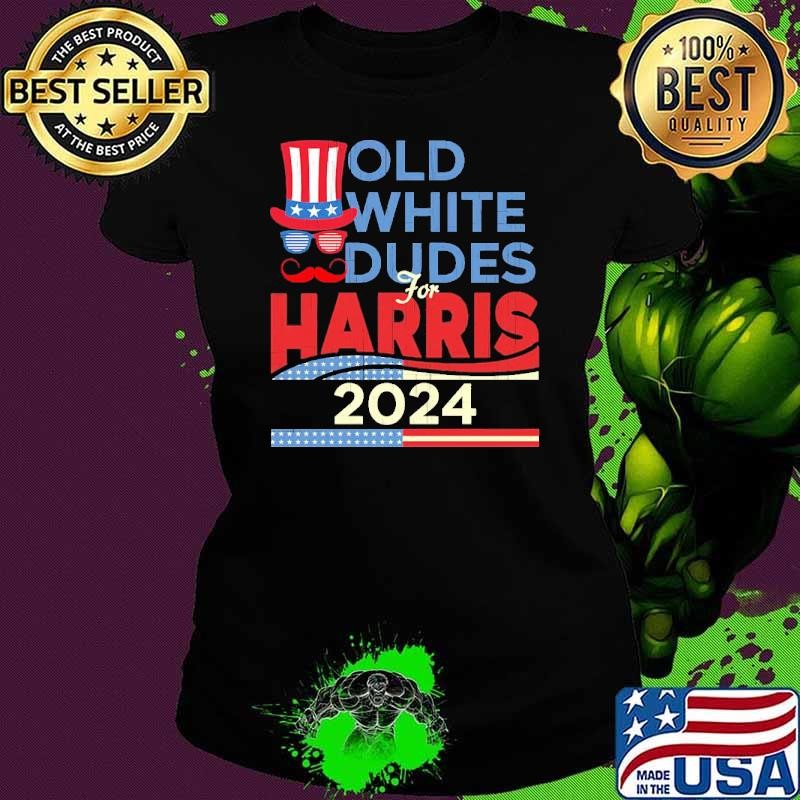Old White Dudes For Harris 2024 Election Voting T-Shirt