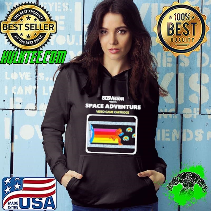Original Metroid Oldvision Presents Space Adventure Video Game Cartridge Hoodie