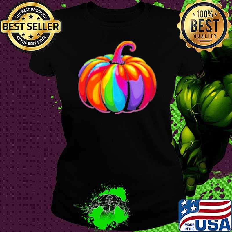Rainbow Pumpkin Lgbtq Pride Halloween Shirt