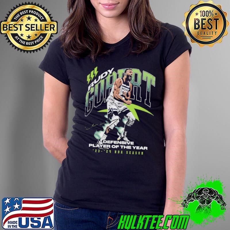 Rudy Gobert Minnesota 2024 NBA DPOY Award Ladies Tee