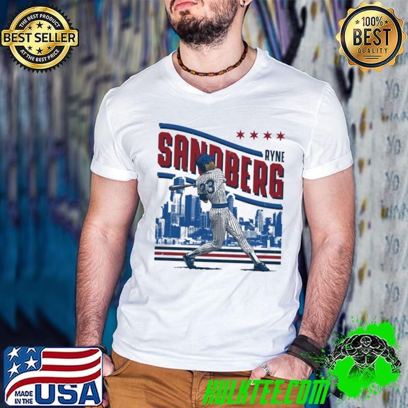 Ryne Sandberg Chicago C Skyline American former professional baseball player T-Shirt