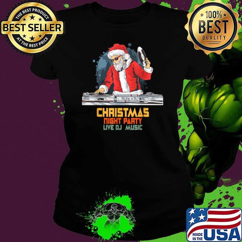 Santa Claus Music DJ Dancing Christmas Shirt