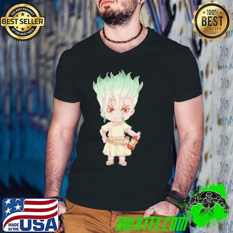 Senku Dr Stone Cute Chibi Design Guys V Neck