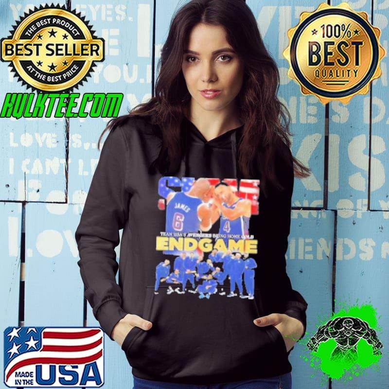 Slam Lebron And Stephen Team Usa’S Avenger Bring Home Gold End Game Hoodie