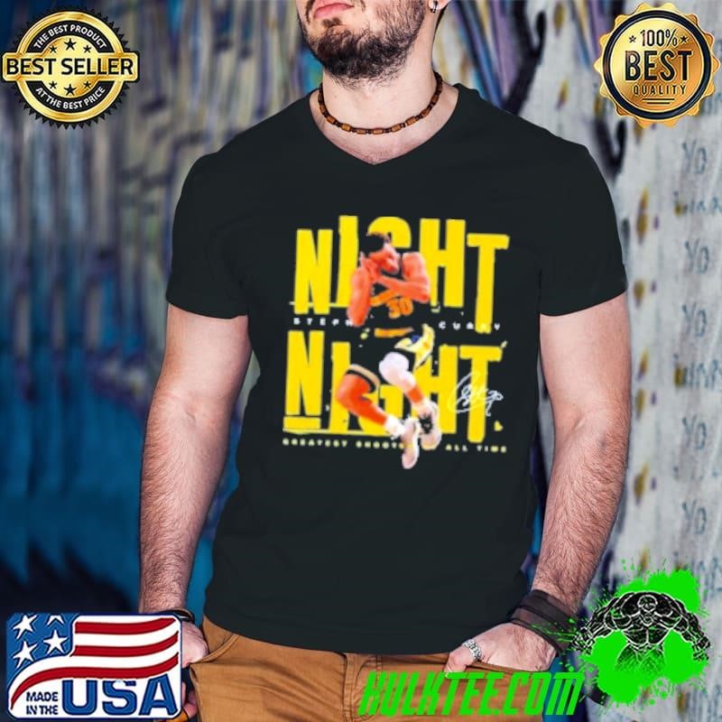 Stephen Curry Night Night Posters Signatures Shirt