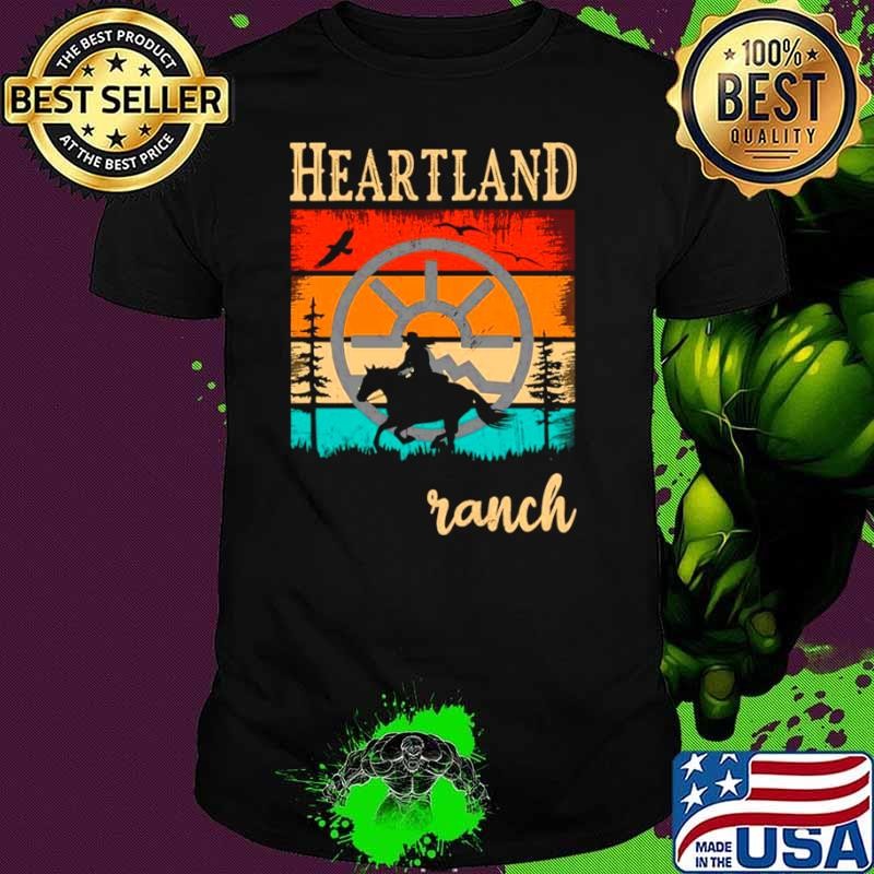 Sunset Heartland Ranch Retro Vintage Horse Lovers Horse Owner Unisex