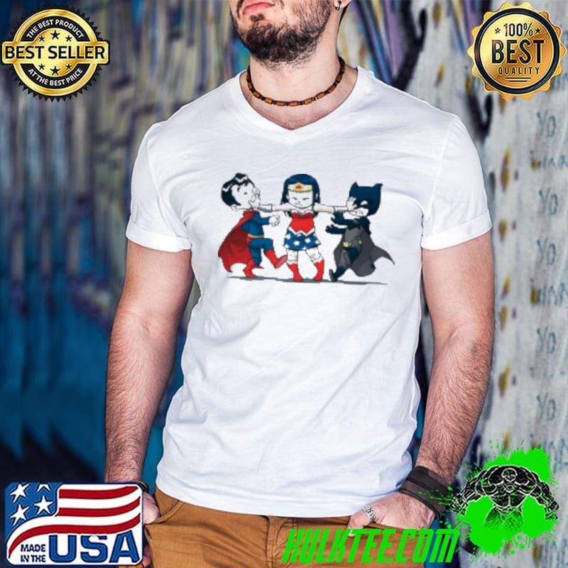 Super Childish Superman Wonder Woman And Batman Shirt