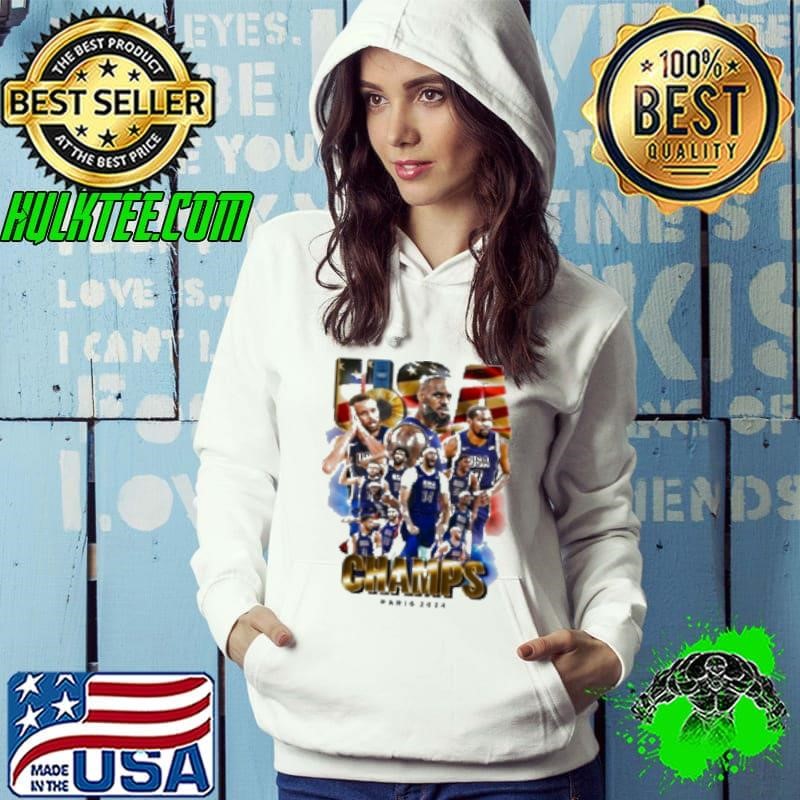 Team Usa Gold Medal Basketball Champions Olympic Paris 2024 Shirt