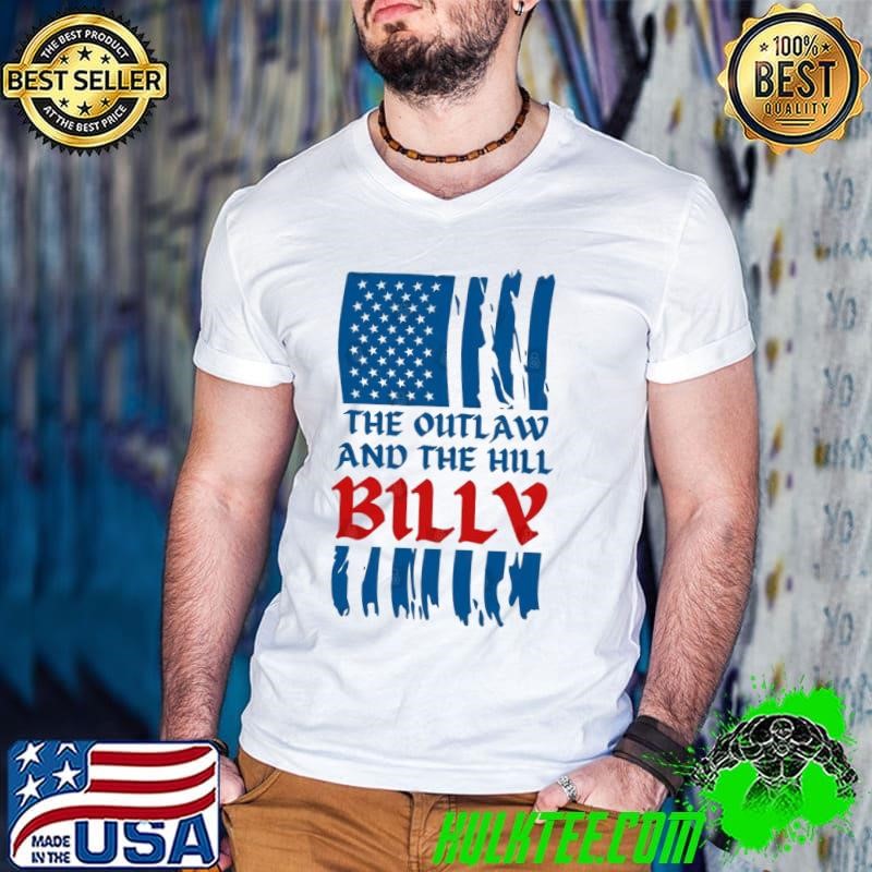 The Outlaw And The Hillbilly Trump Vance 2024 Usa Flag T-Shirt