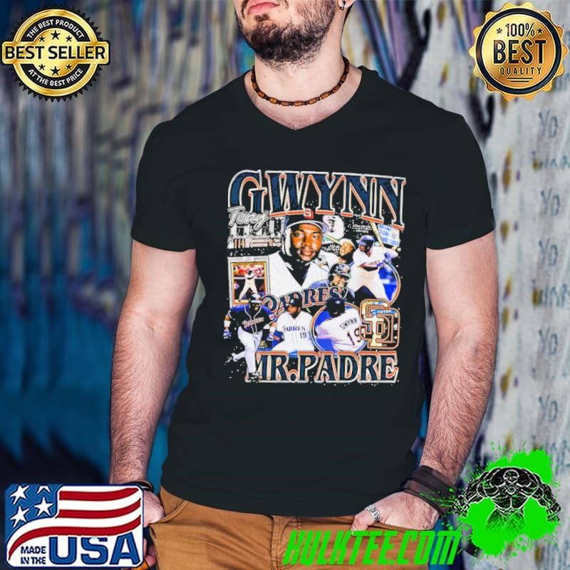 Tony Gwynn American professional baseball right fielder Vintage Bootleg Guys V Neck