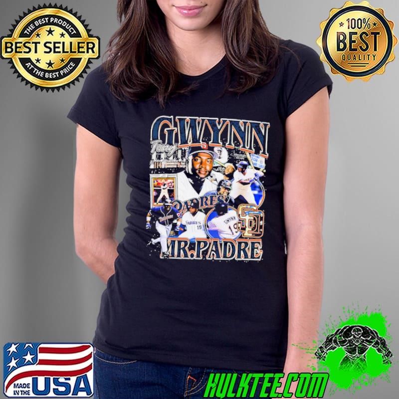 Tony Gwynn American professional baseball right fielder Vintage Bootleg Ladies Tee
