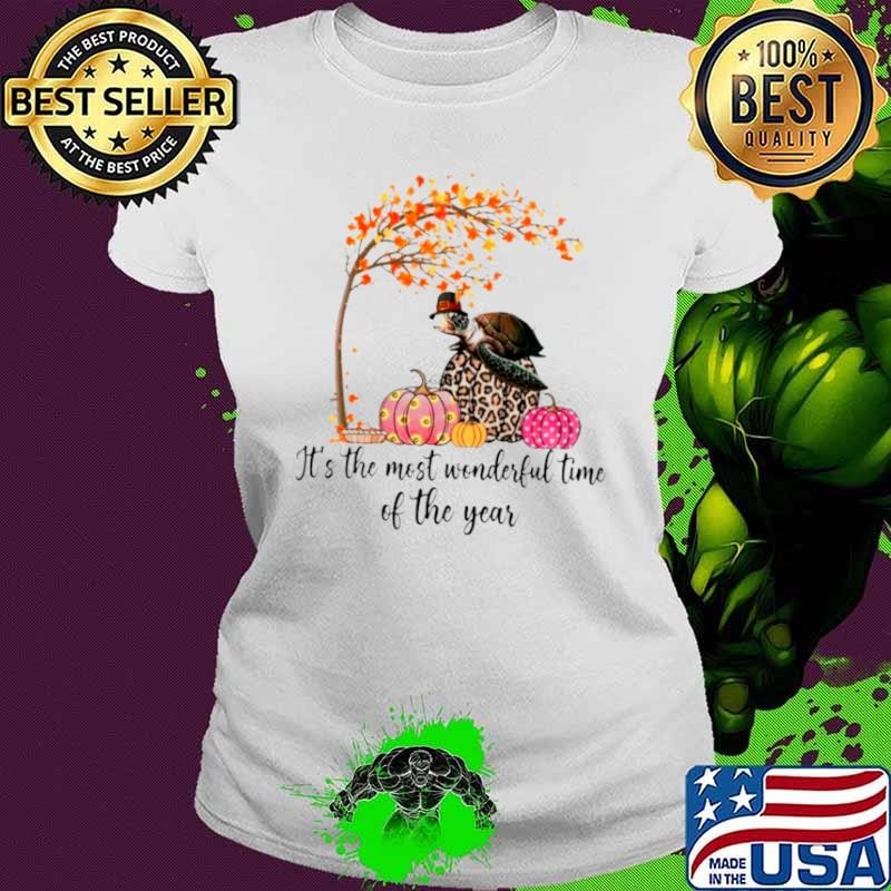 Turtle Autumn it’s the most wonderful world time of the year shirt