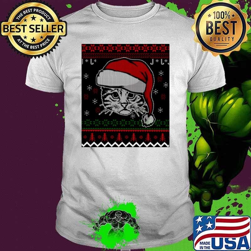 Ugly Cat Cats Christmas shirt