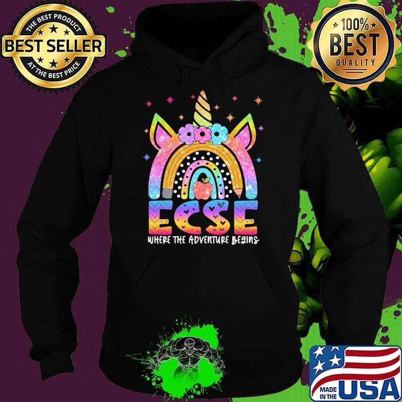 Unicorn Ecse where the adventure begins Early Childhood Special Education Hoodie