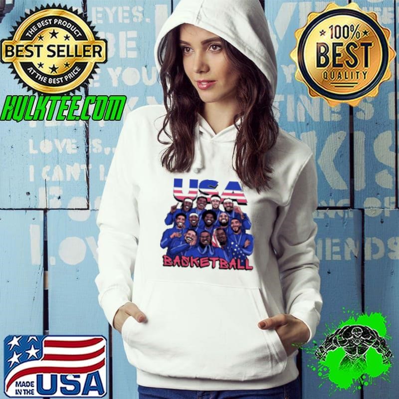 Usa Basketball Team Players Cartoon Shirt