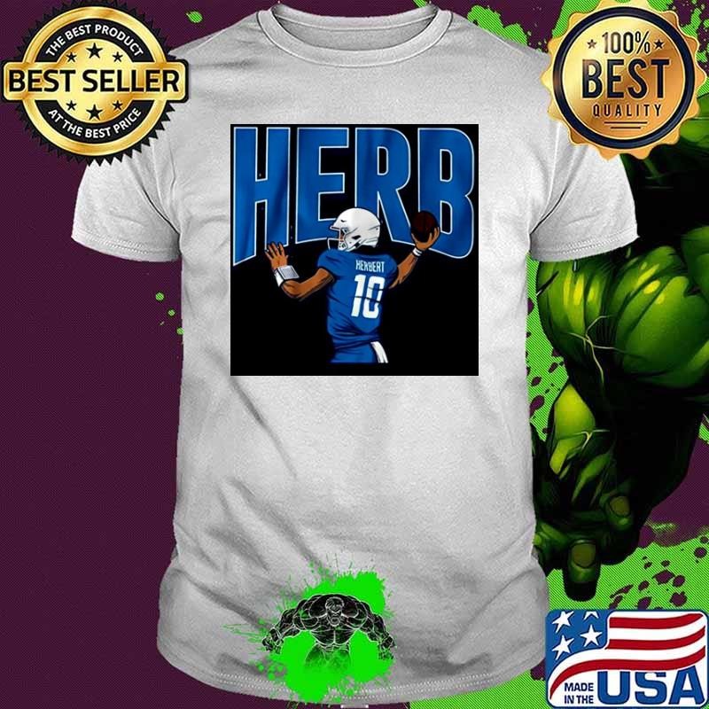 Vintage Blue Art Justin Herbert Los Angeles Chargers shirt