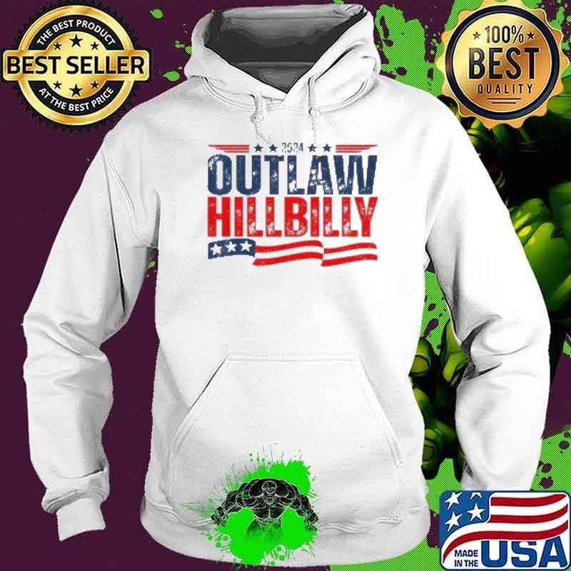 Vintage Elections Outlaw Hillbilly Us Flag Hoodie