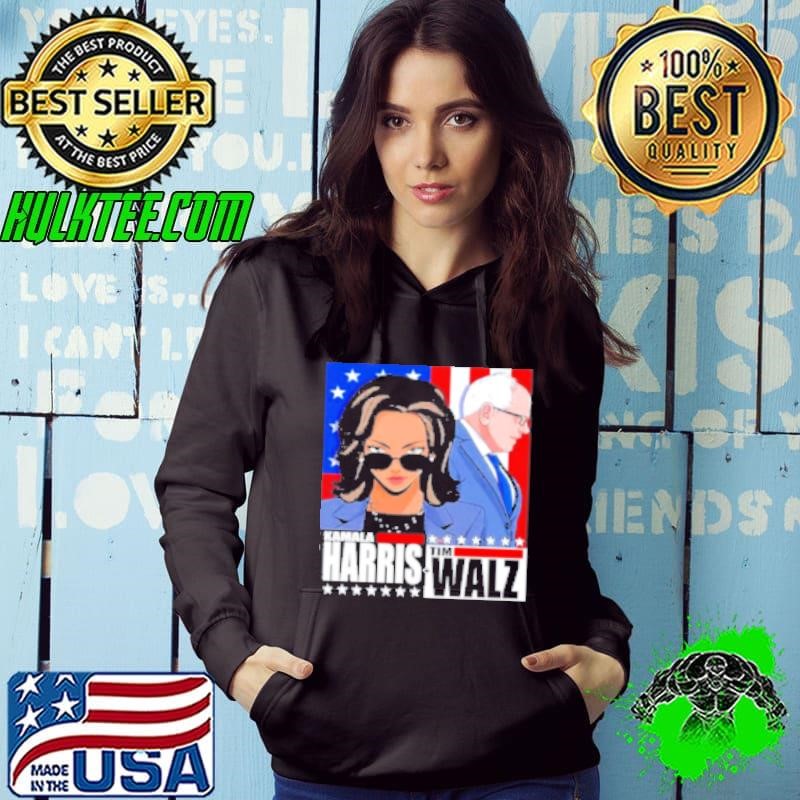 Vote Kamala Harris Tim Walz Democratic Presidential Election 2024 Hoodie
