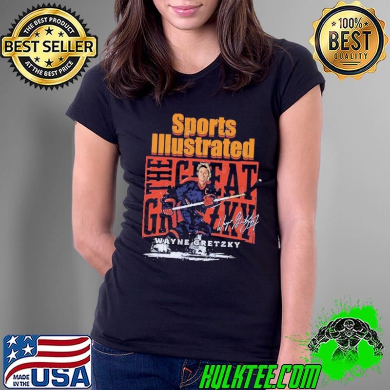 Wayne Gretzky Sports Illustrated & Edmonton The Great Gretzky Signature Ladies Tee