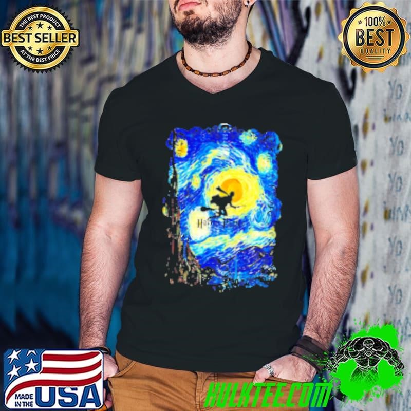 Wizard Starry The Night Hogwarts Harry Potter Shirt