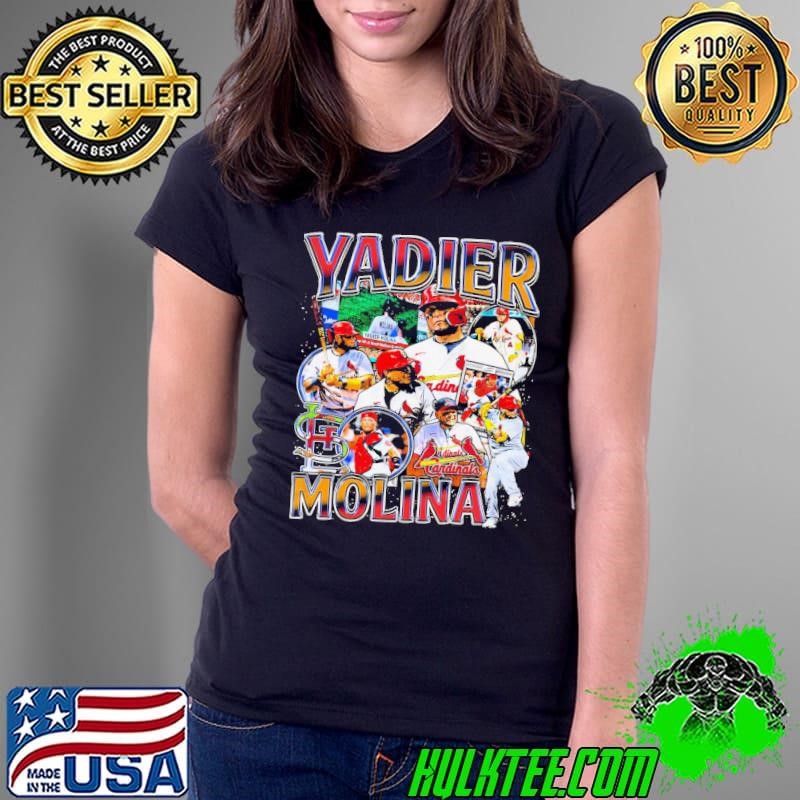 Yadier Molina Rican former professional baseball catcher Vintage Bootleg T-Shirt