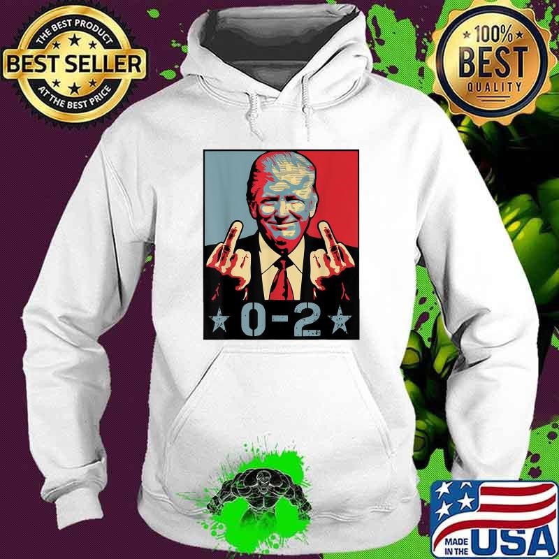 0 2 Joe Biden President Middle Finger Election Trump 2024 Hoodie