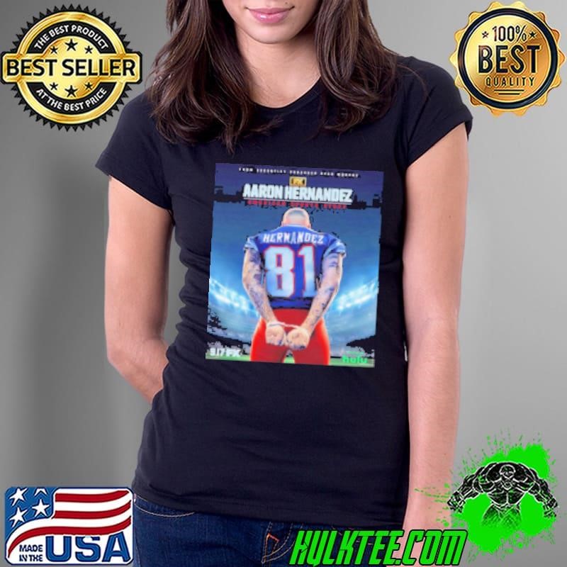 Aaron Hernandez New England Patriots American Sports Story handcuffs poster Shirt