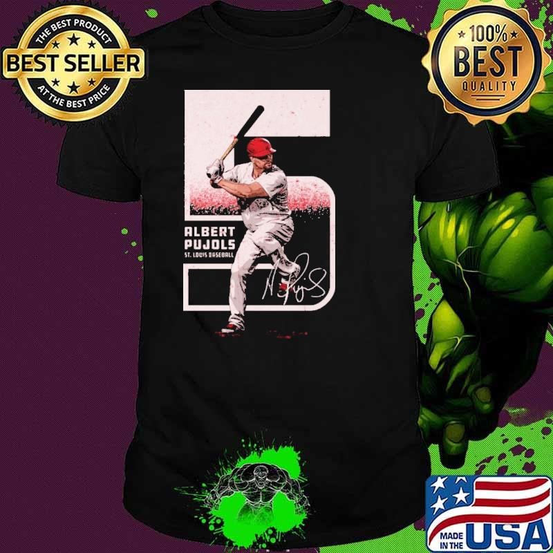 Albert Pujols St. Louis Outline Dominican-American baseball first baseman T-Shirt