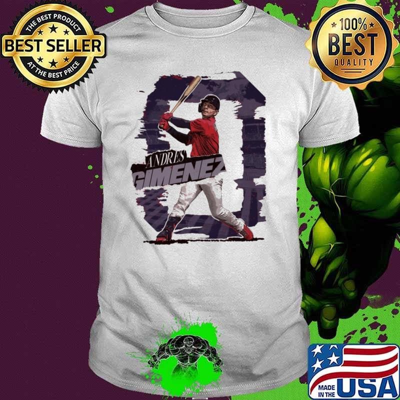 Andres Gimenez Cleveland Rough Venezuelan professional baseball second baseman T-Shirt