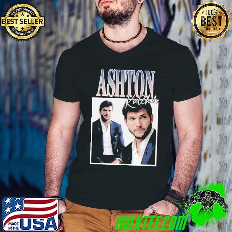 Ashton Kutcher American actor producer entrepreneur Retro Guys V Neck