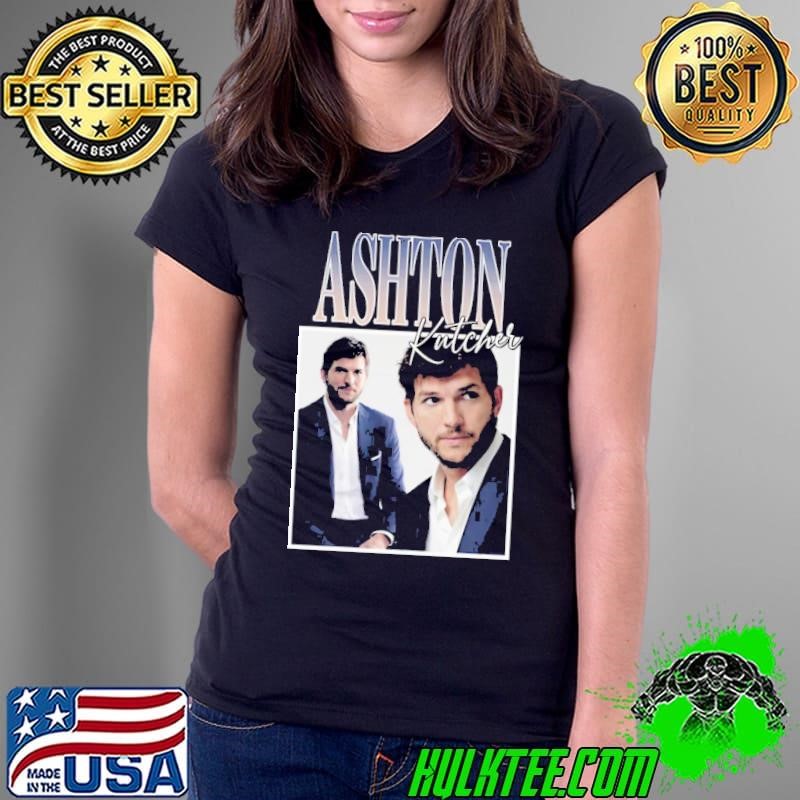 Ashton Kutcher American actor producer entrepreneur Retro Ladies Tee