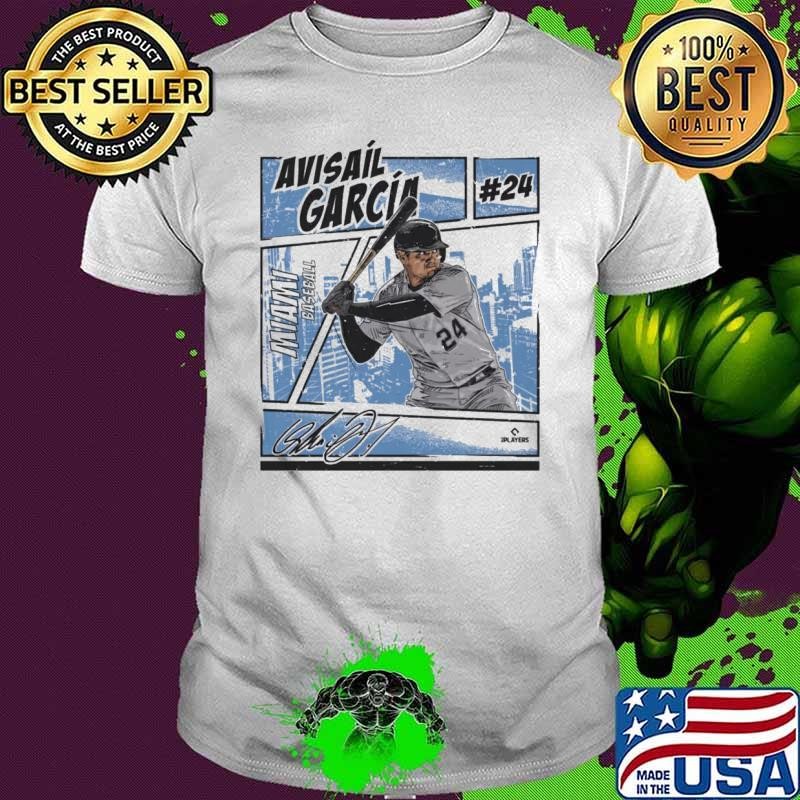 Avisail Garcia Miami Comic Venezuelan professional baseball right fielder T-Shirt