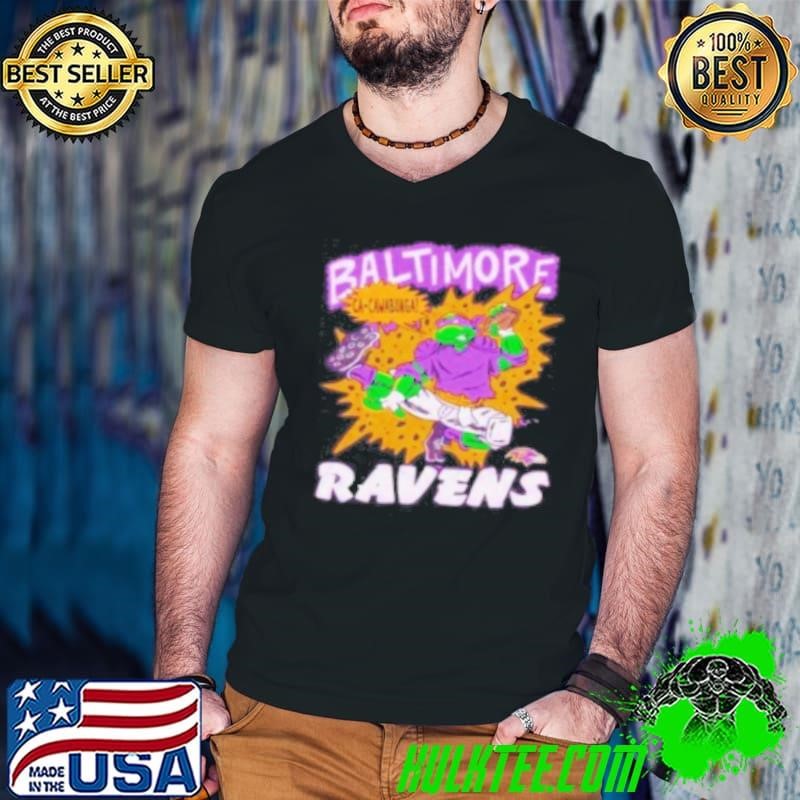 Baltimore Ravens And TMNT Donatello Cowabunga Shirt