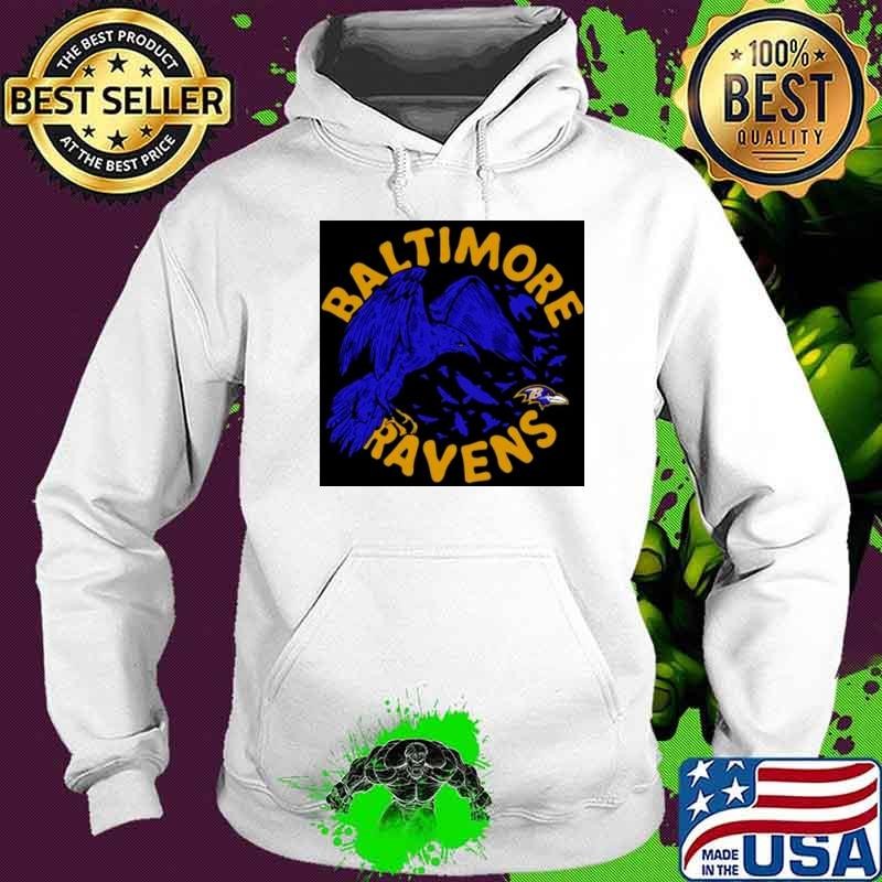 Baltimore Ravens Powerful Ravens Mascot Hoodie