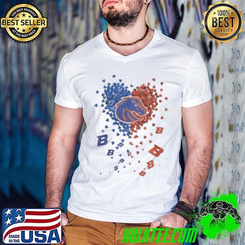 Boise State Broncos Heart Shirt