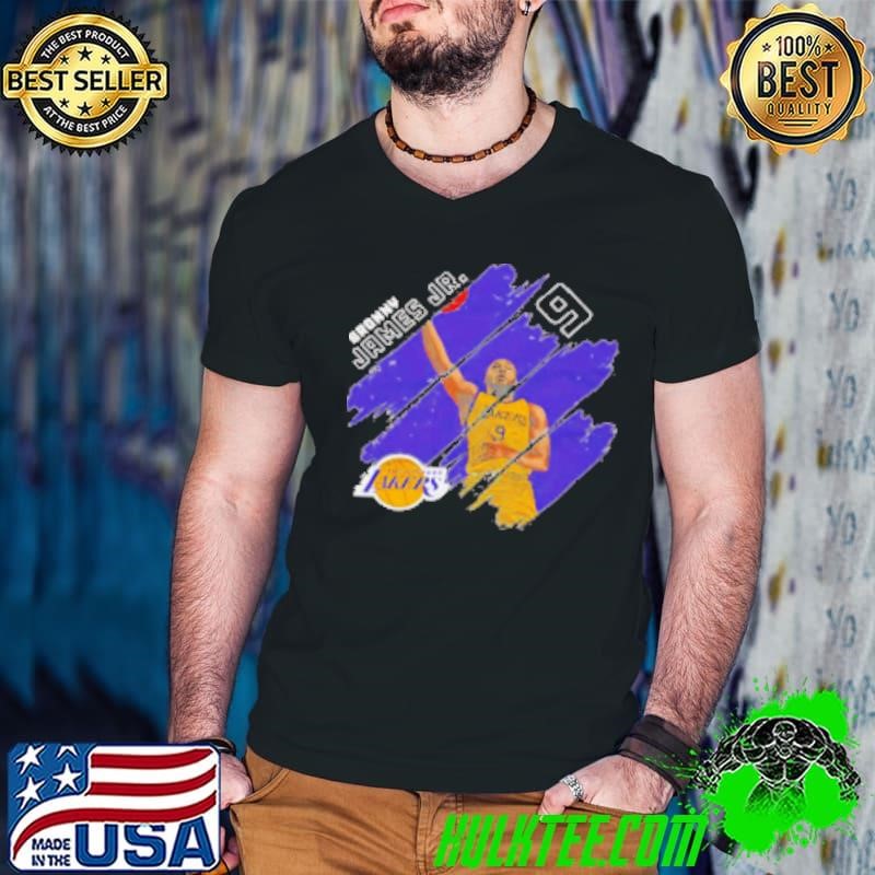 Bronny James Jr. Los Angeles Lakers Stripes Vintage Shirt