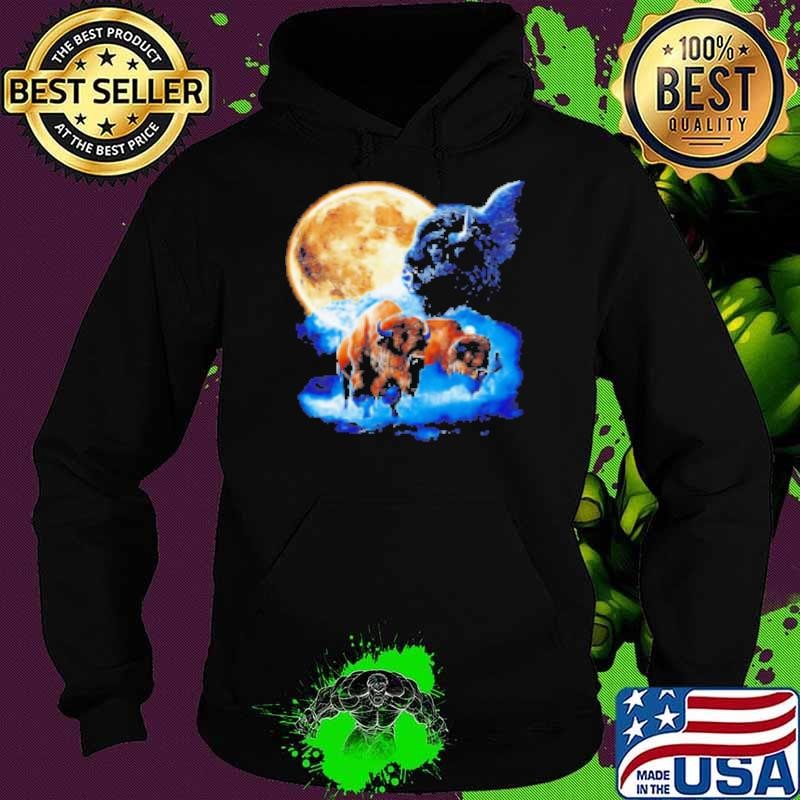 Buffalo Wolfpack under the moonlight Hoodie