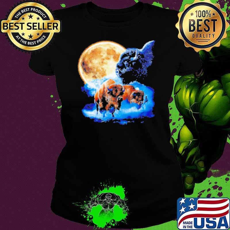 Buffalo Wolfpack under the moonlight Ladies tee