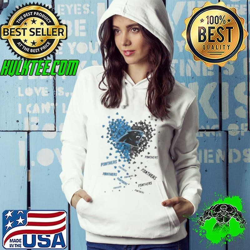 Carolina Panthers Heart Hoodie