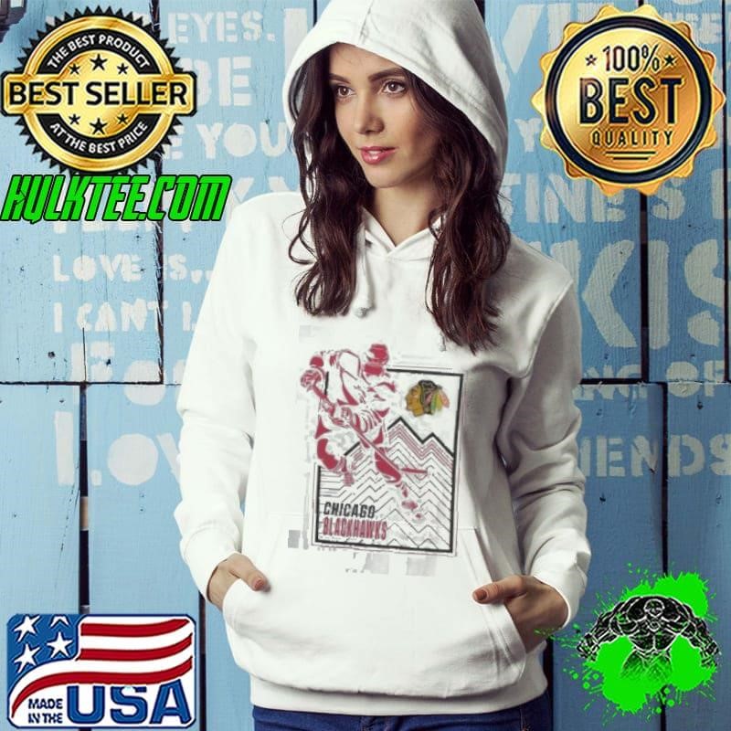 Chicago Blackhawks Starter White Player Grid T Hoodie